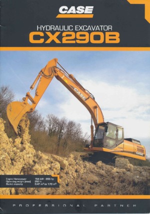 Excavatrice sur chenilles Case CX 290 B NLC