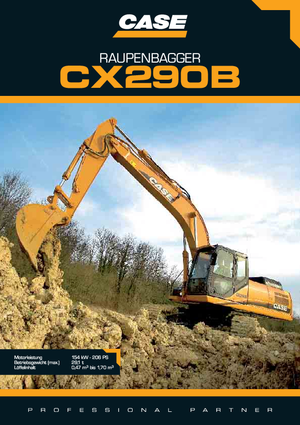 Excavatrice sur chenilles Case CX 290 B NLC