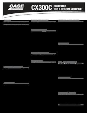 Excavatrice sur chenilles Case CX 300 C