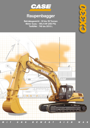 Excavatrice sur chenilles Case CX 330