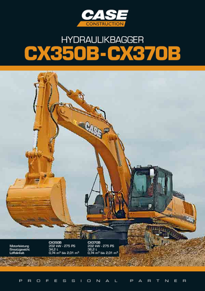 Excavatrice sur chenilles Case CX 350 B NLC