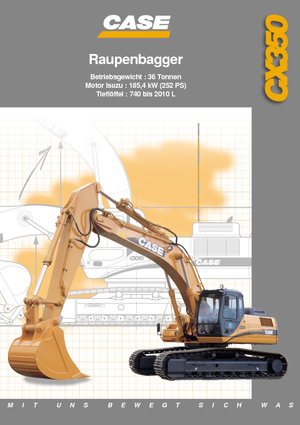 Excavatrice sur chenilles Case CX 350