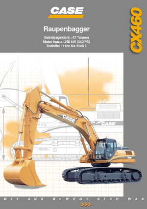 Excavatrice sur chenilles Case CX 460