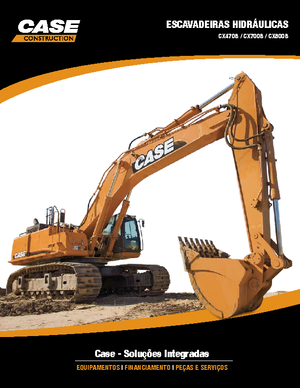 Excavatrice sur chenilles Case CX 470 B RTC