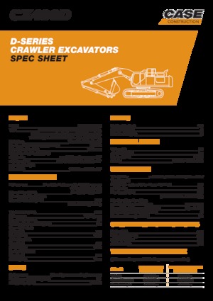 Excavatrice sur chenilles Case CX490D