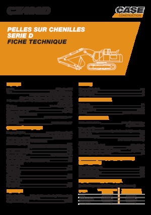 Excavatrice sur chenilles Case CX490D