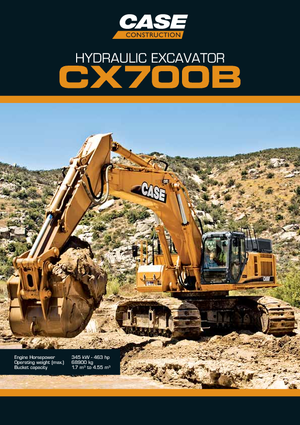 Excavatrice sur chenilles Case CX 700 B