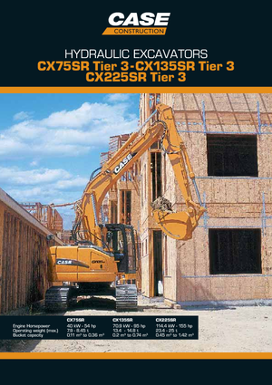 Excavatrice sur chenilles Case CX 225 SR