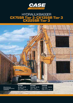 Excavatrice sur chenilles Case CX 225 SR