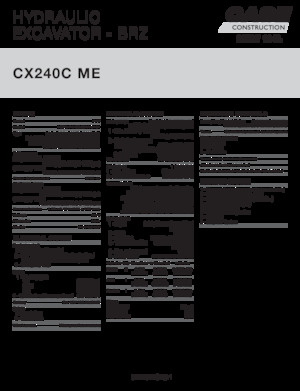 Excavatrice sur chenilles Case CX240C ME