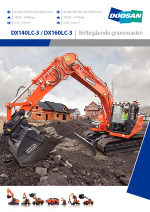 Excavatrice sur chenilles Doosan DX160LC-3