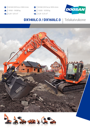 Excavatrice sur chenilles Doosan DX160LC-3