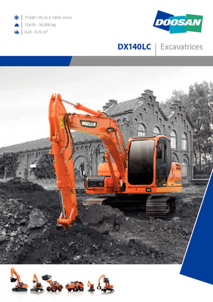 Excavatrice sur chenilles Doosan DX 140 LC