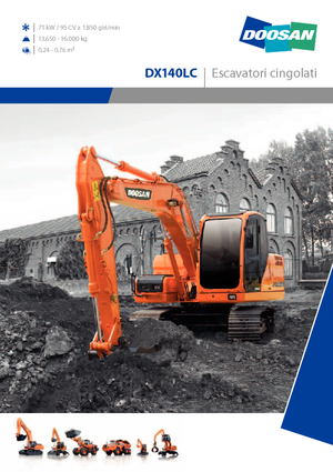 Excavatrice sur chenilles Doosan DX 140 LC