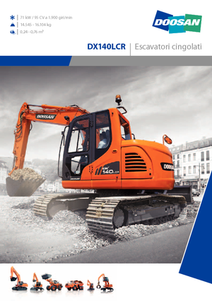 Excavatrice sur chenilles Doosan DX 140 LCR