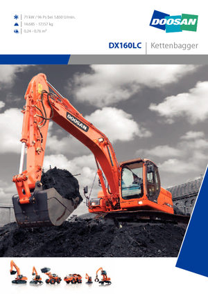 Excavatrice sur chenilles Doosan DX 160 LC