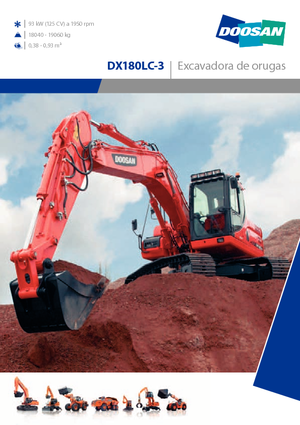 Excavatrice sur chenilles Doosan DX180LC-3