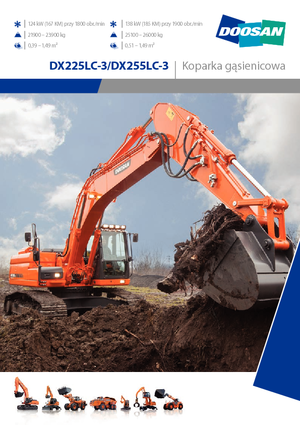 Excavatrice sur chenilles Doosan DX255NLC-3
