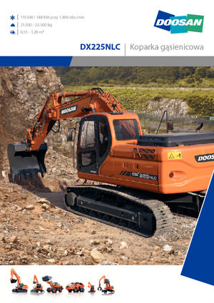 Excavatrice sur chenilles Doosan DX 225 N LC