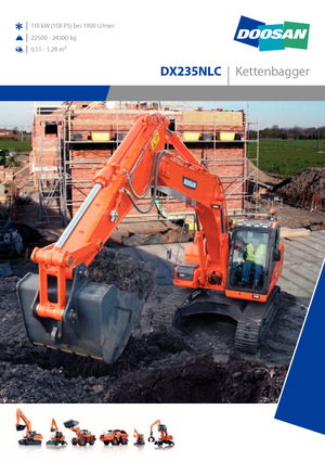 Excavatrice sur chenilles Doosan DX235NLC