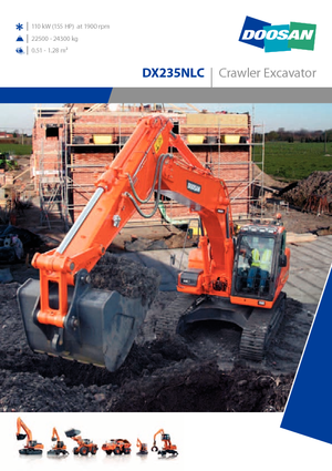Excavatrice sur chenilles Doosan DX235NLC