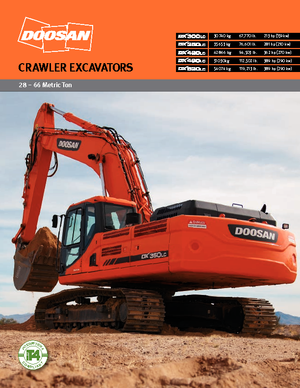 Excavatrice sur chenilles Doosan DX530LC-3