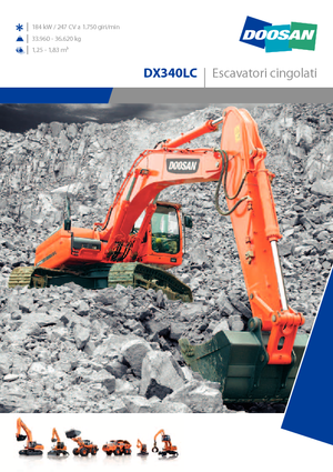 Excavatrice sur chenilles Doosan DX 340 LC