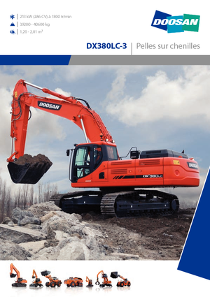 Excavatrice sur chenilles Doosan DX380NLC-3