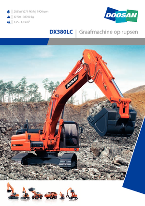 Excavatrice sur chenilles Doosan DX 380 LC