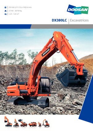 Excavatrice sur chenilles Doosan DX 380 LC