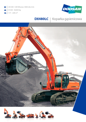 Excavatrice sur chenilles Doosan DX 480 LC