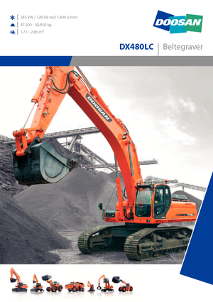 Excavatrice sur chenilles Doosan DX 480 LC