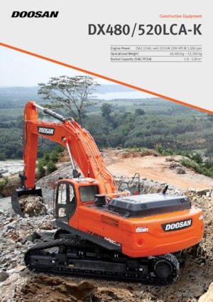 Excavatrice sur chenilles Doosan DX 480 N LC