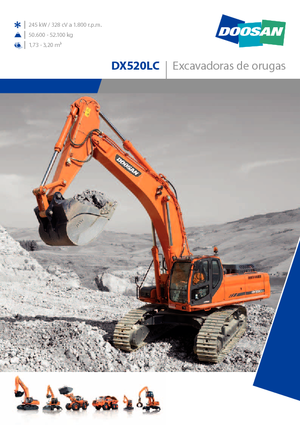 Excavatrice sur chenilles Doosan DX 520 LC