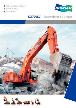 Excavatrice sur chenilles Doosan DX700LC