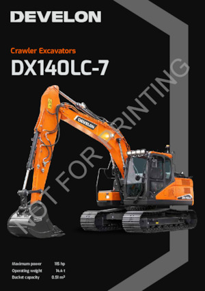Excavatrice sur chenilles Develon DX140LC-7