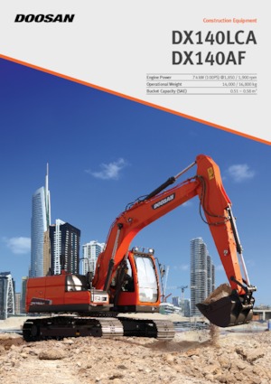 Excavatrice sur chenilles Doosan DX140LCA