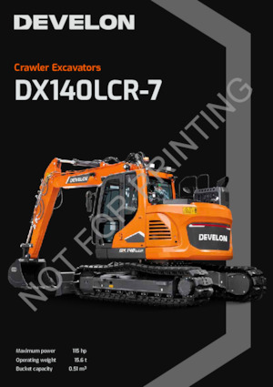 Excavatrice sur chenilles Develon DX140LCR-7K