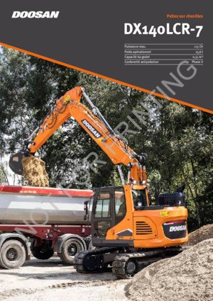 Excavatrice sur chenilles Doosan DX140LCR-7