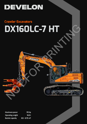 Excavatrice sur chenilles Develon DX160LC-7-HT
