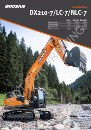 Excavatrice sur chenilles Doosan DX210-7
