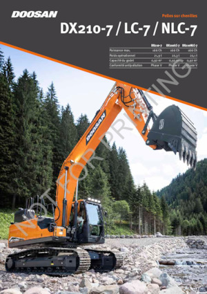 Excavatrice sur chenilles Doosan DX210-7