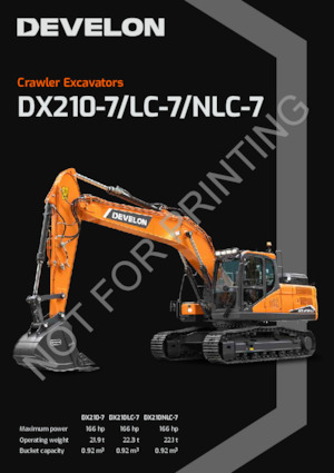 Excavatrice sur chenilles Develon DX210-7 