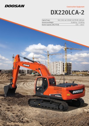 Excavatrice sur chenilles Doosan DX220LCA-2