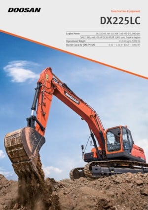 Excavatrice sur chenilles Doosan DX225LC