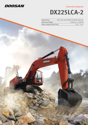 Excavatrice sur chenilles Doosan DX225LCA-2