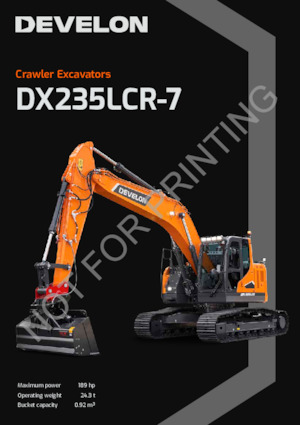 Excavatrice sur chenilles Develon DX235LCR-7 