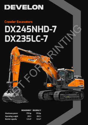 Excavatrice sur chenilles Develon DX235LC-7 