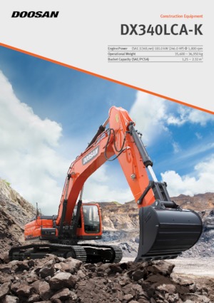 Excavatrice sur chenilles Doosan DX340LCA-K