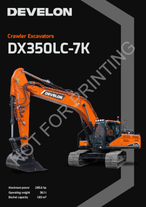 Excavatrice sur chenilles Develon DX350LC-7K 